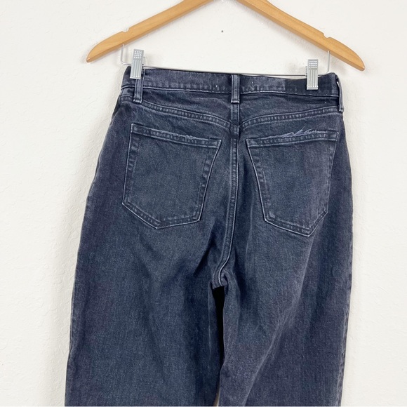 Abercrombie & Fitch The Dad High Rise Black Jeans Curve Love Size 2 - Picture 4 of 6